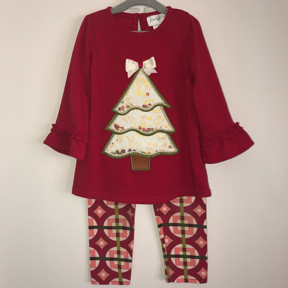 Christmas legging set 3T